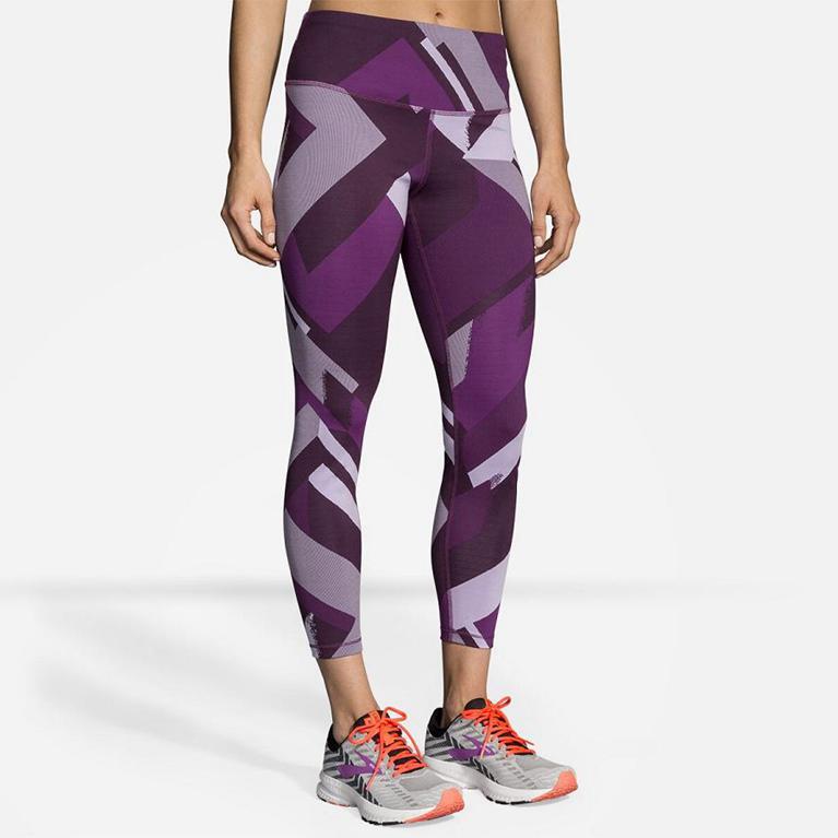 Brooks Formation Running Leggings - Women's - Multicolor (60894-KJIO)